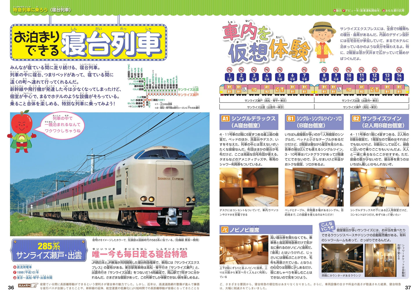 まっぷるキッズ 日本全国特急列車に乗ろう!