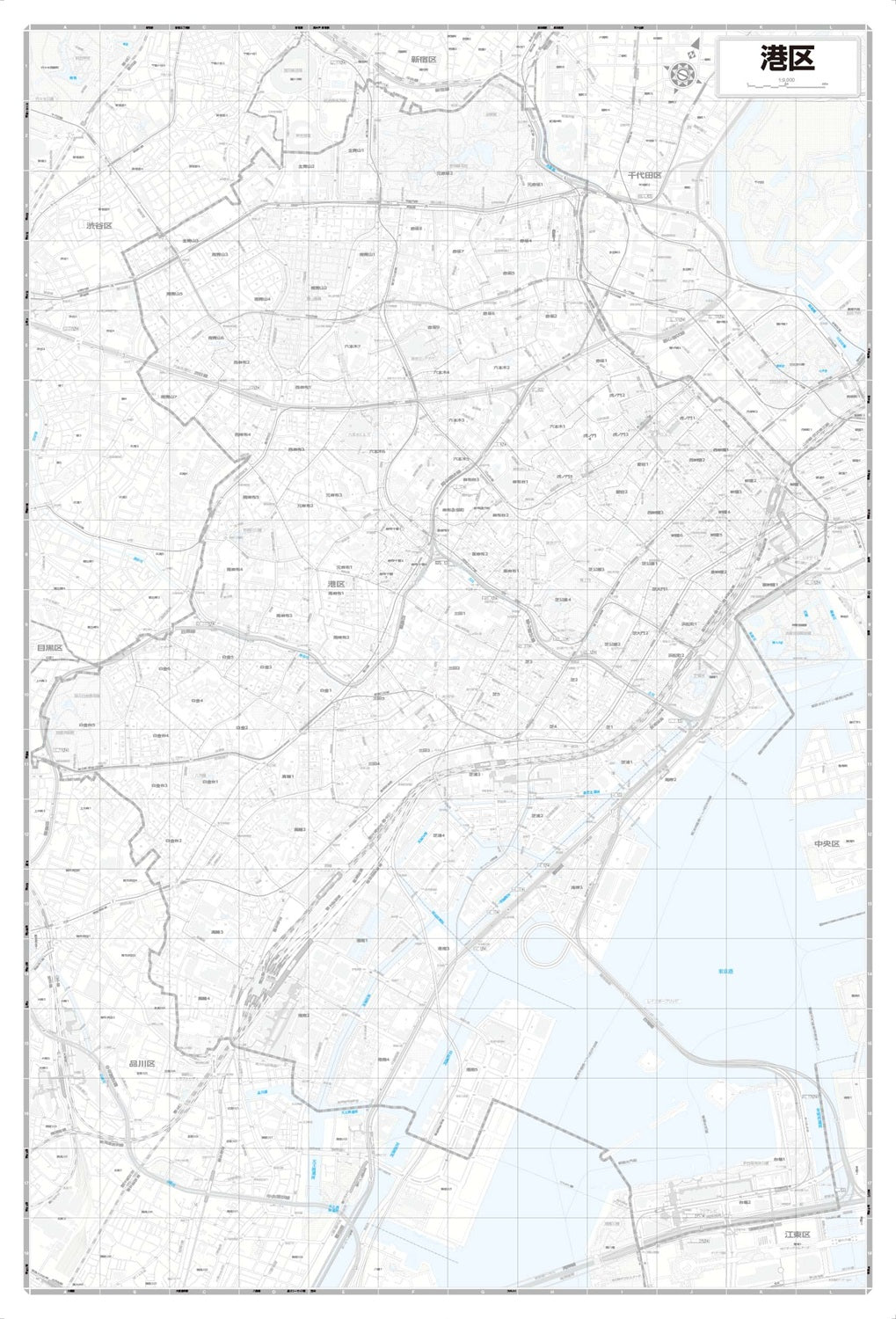 区分地図東京都 港区