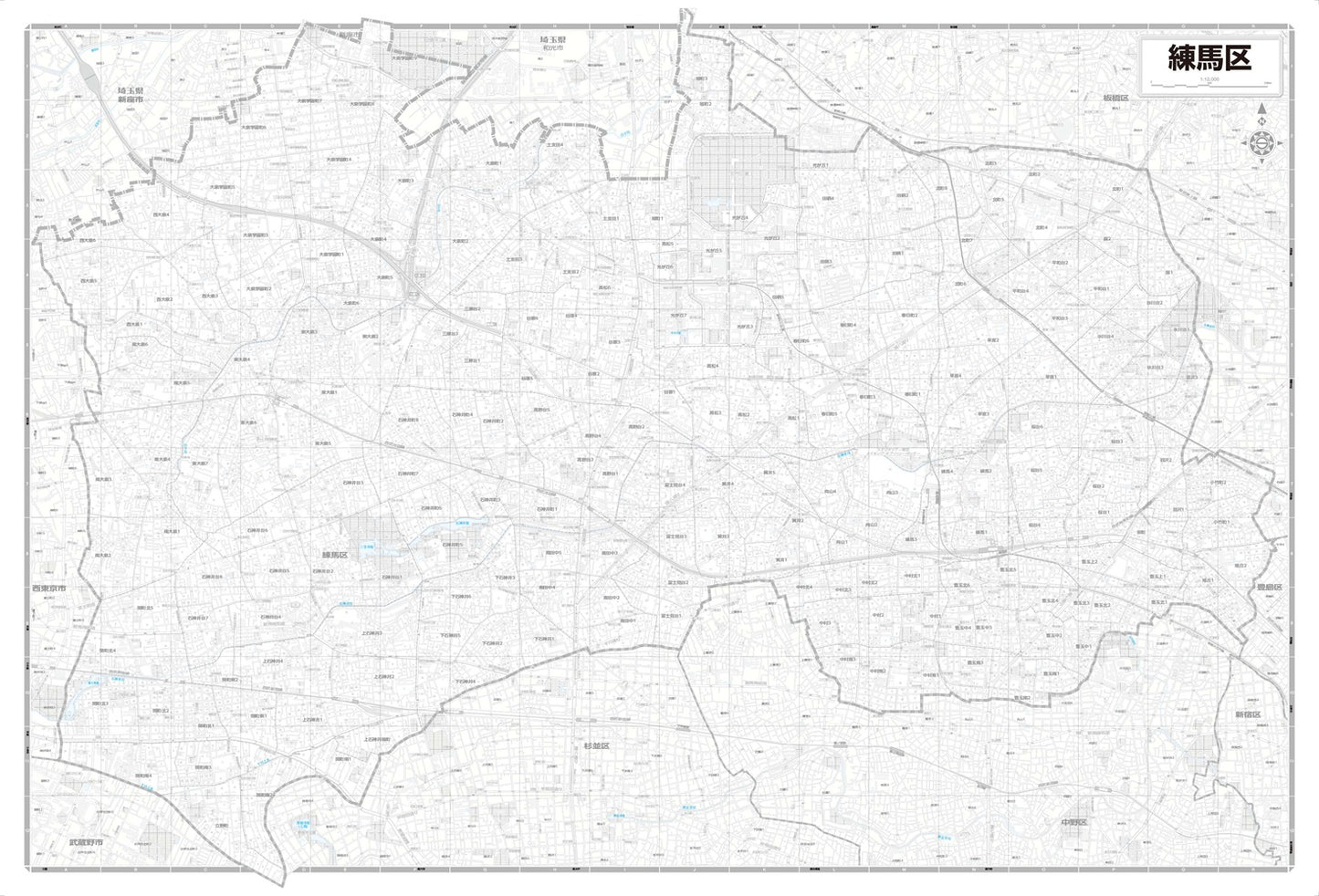 区分地図東京都 練馬区