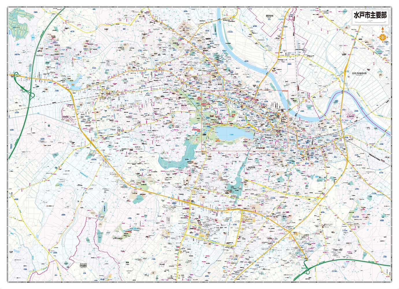 都市地図茨城県 水戸市 那珂市 大洗・茨城町