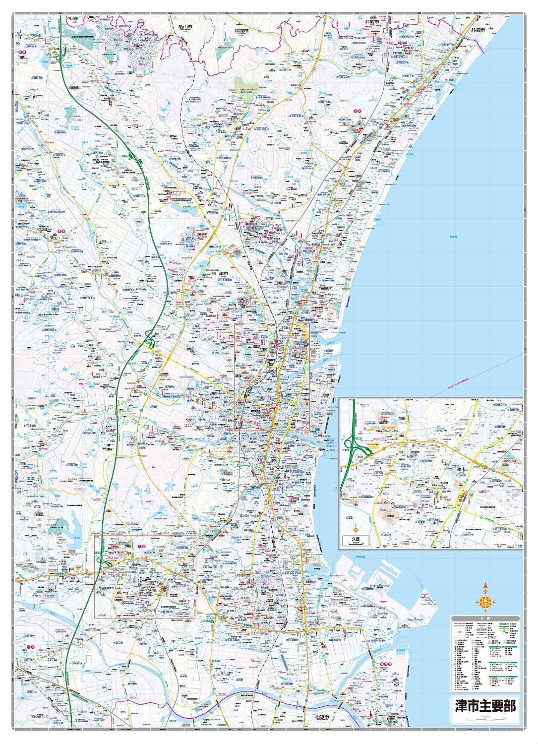 都市地図三重県 津市
