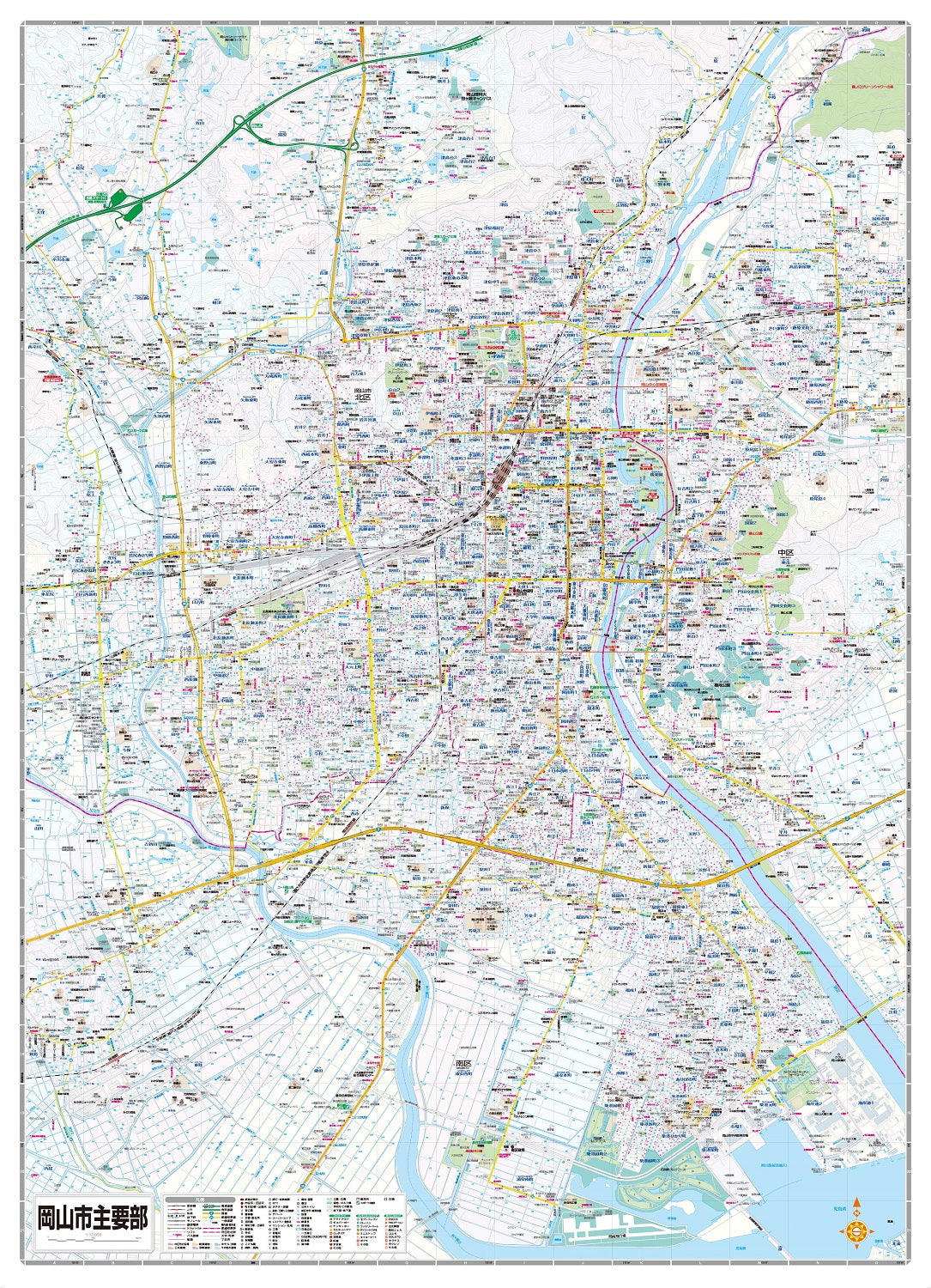 都市地図岡山県 岡山市 玉野・赤磐市