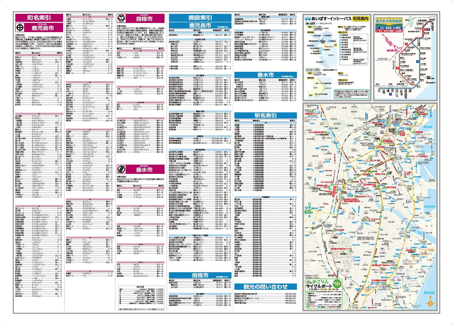 都市地図鹿児島県 鹿児島市 指宿・垂水市
