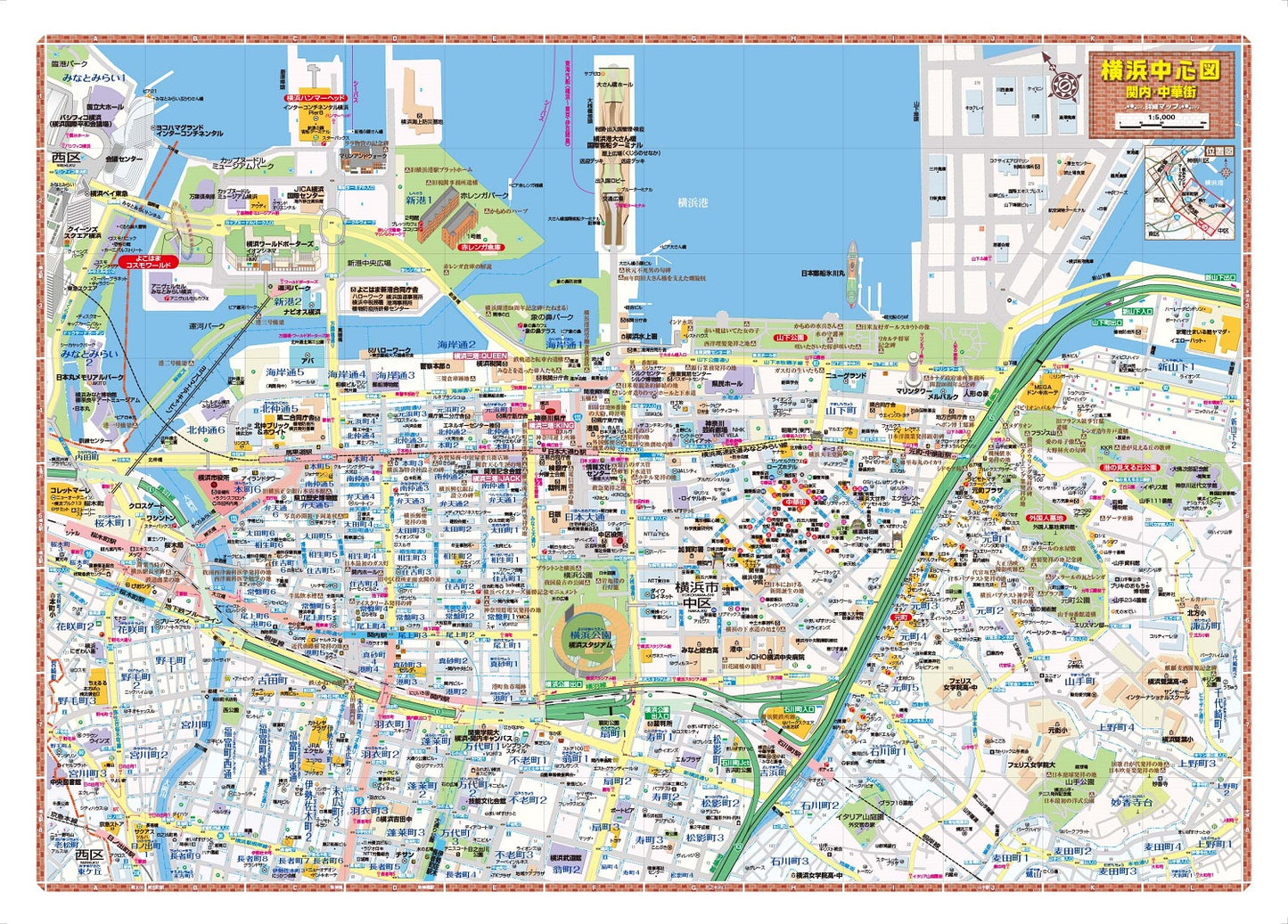都市地図神奈川県 横浜市