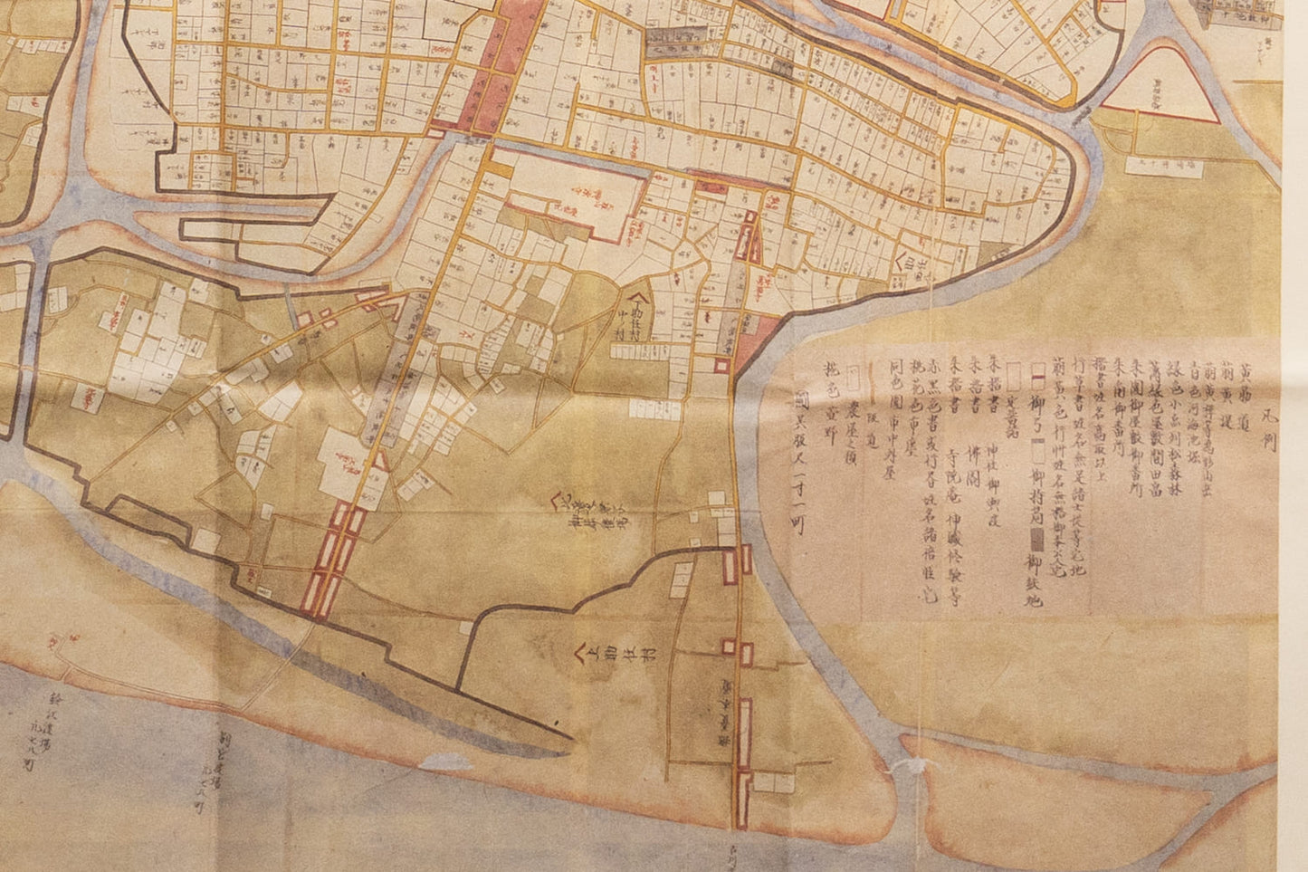 <お取り寄せ> 復刻古地図 文化・文政頃 徳島御山下絵図