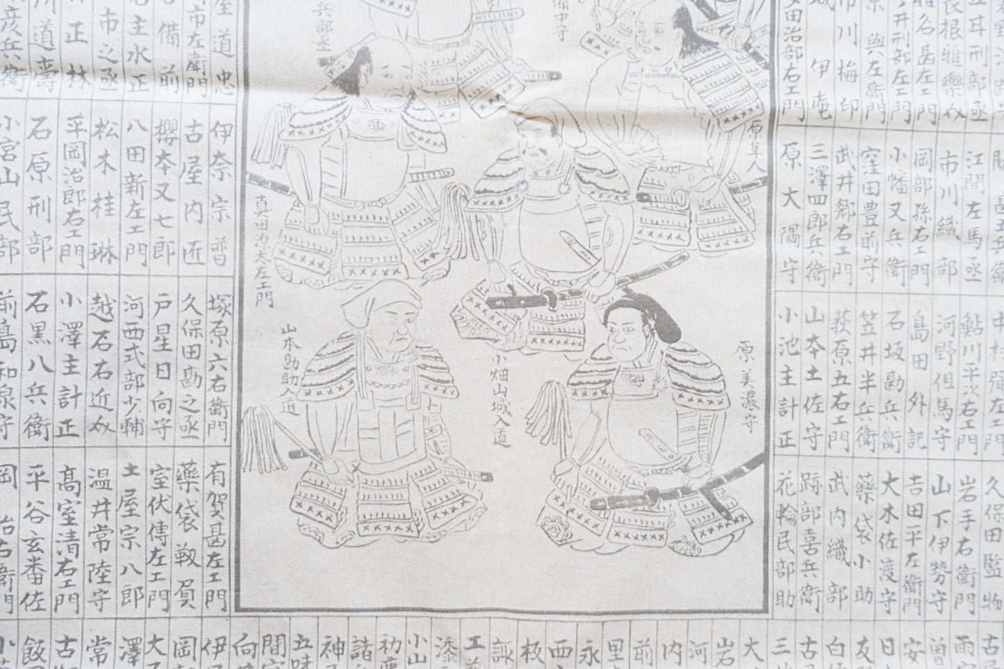 <お取り寄せ> 復刻図 江戸後期 武田武将玄並家臣団一覧