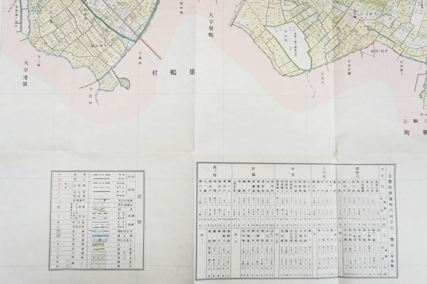 <お取り寄せ> 復刻古地図 明治40年 東京市15区 近傍34町村 番地界入 29.北豊島郡瀧野川村