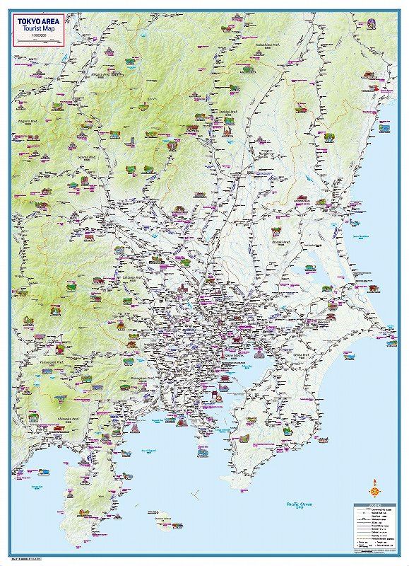 スクリーンマップ 首都圏鉄道路線図 RAIL MAP OF TOKYO AREA