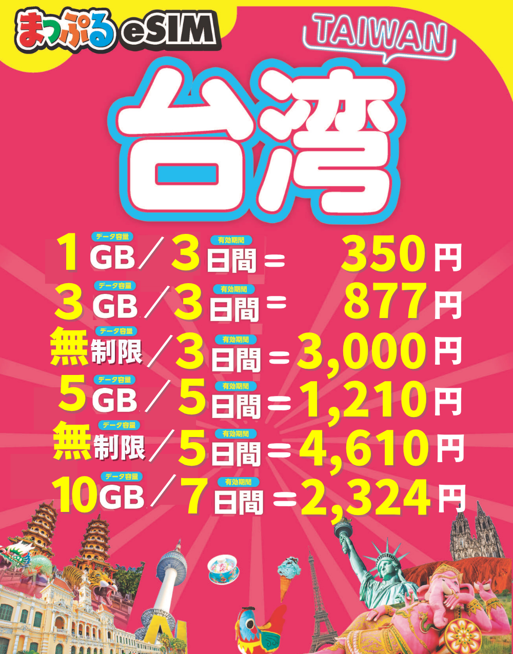 まっぷるeSIM 台湾