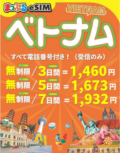 まっぷるeSIM ベトナム