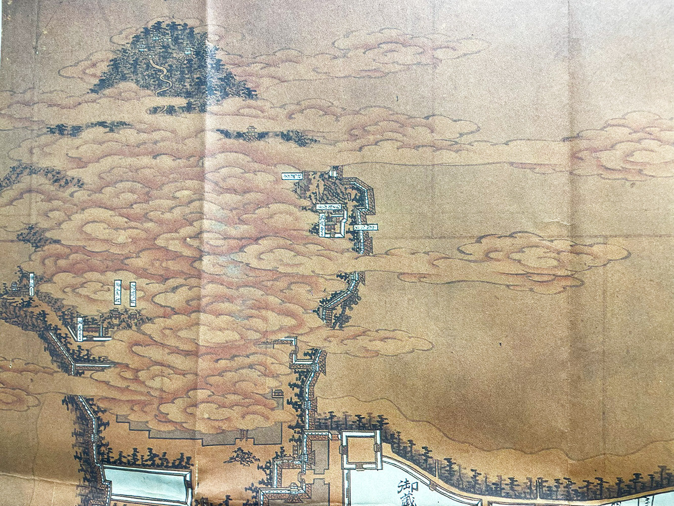 お取り寄せ＞復刻古地図 嘉永二年年間 萩城下町絵図 – 昭文社