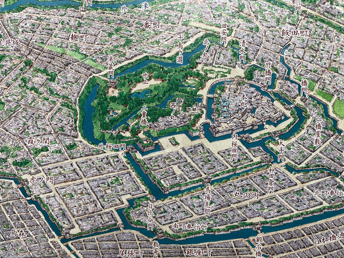 ＜お取り寄せ＞ 幕末の大江戸図　A1判変形ポスター < 鳥瞰図 歴史シリーズ >