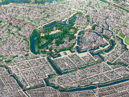＜お取り寄せ＞ 幕末の大江戸図　A1判変形ポスター < 鳥瞰図 歴史シリーズ >