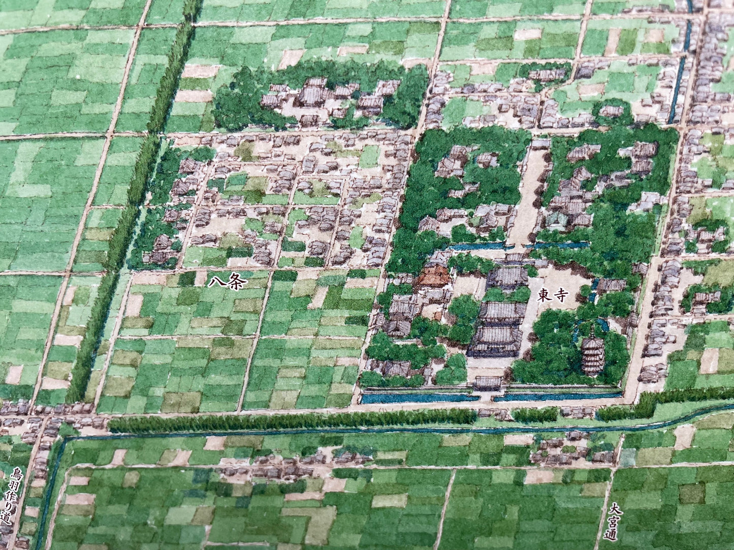 ＜お取り寄せ＞ 幕末の京都絵図　A1判変形ポスター < 鳥瞰図 歴史シリーズ >