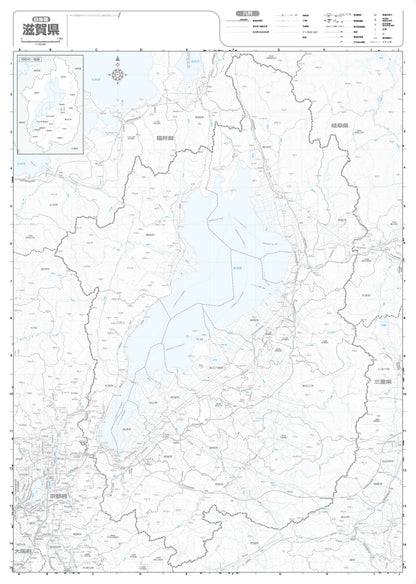 分県地図 滋賀県