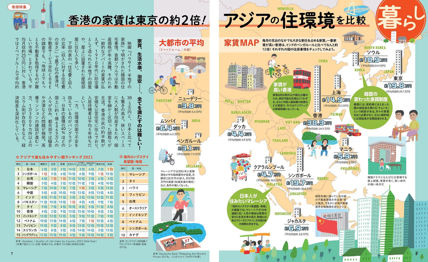 地図でスッと頭に入るアジア25の国と地域