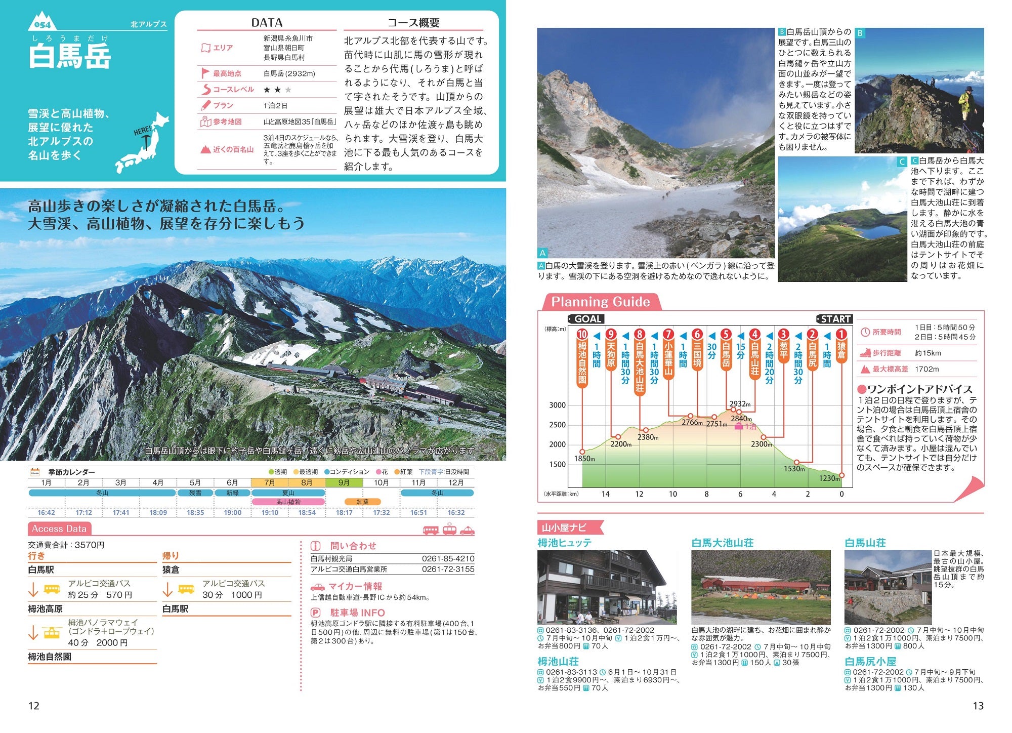 山と高原地図ガイド 日本百名山 下巻