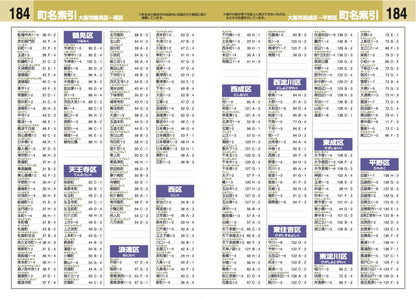 ハンディマップル でっか字 大阪詳細便利地図