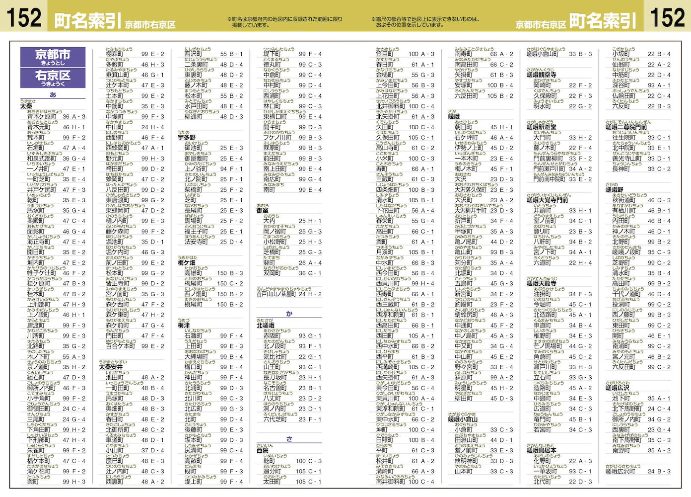 ハンディマップル でっか字 京都詳細便利地図