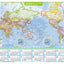 壁に貼る地図カレンダー・世界全図 2025