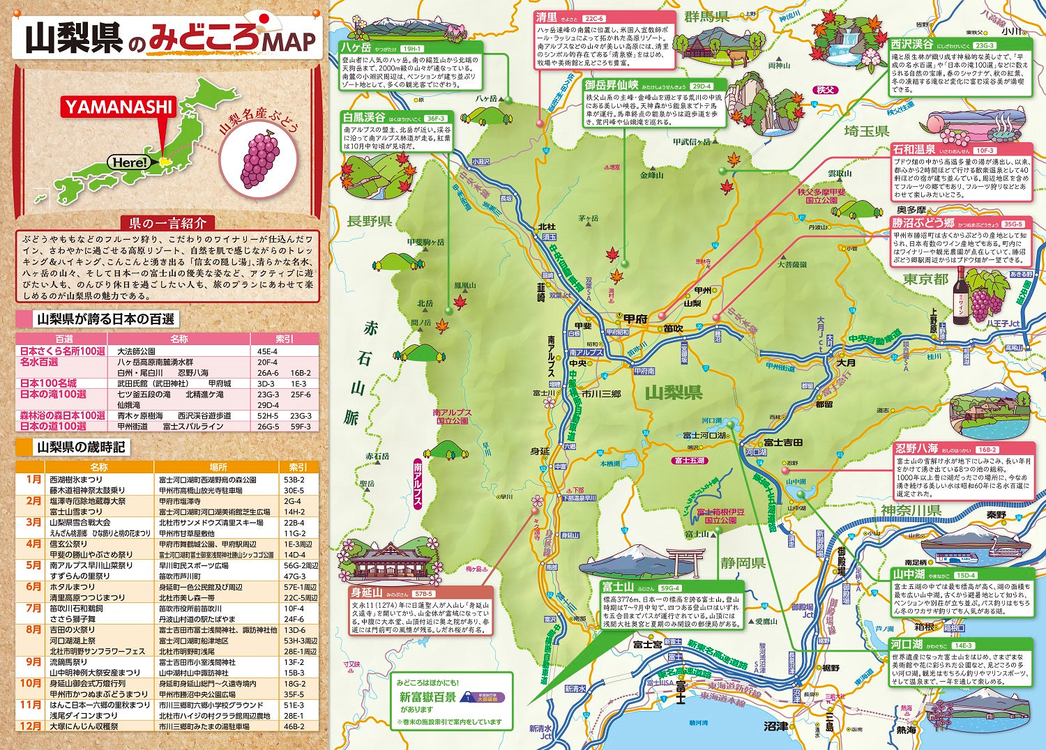 県別マップル 山梨県 道路地図