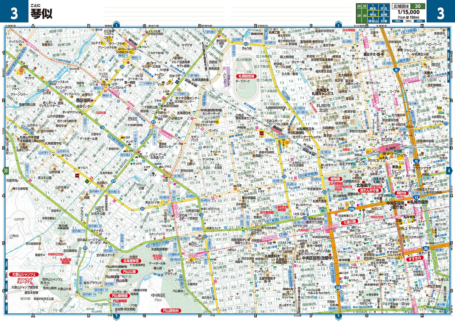 ＧＩＧＡマップル でっか字北海道道路地図