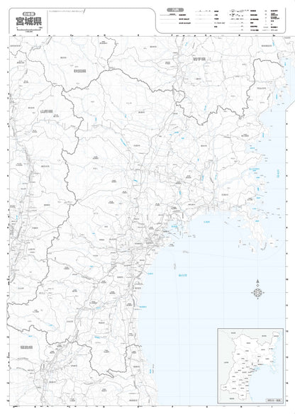 分県地図 宮城県