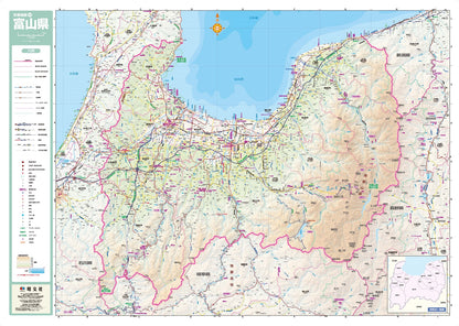 分県地図 富山県