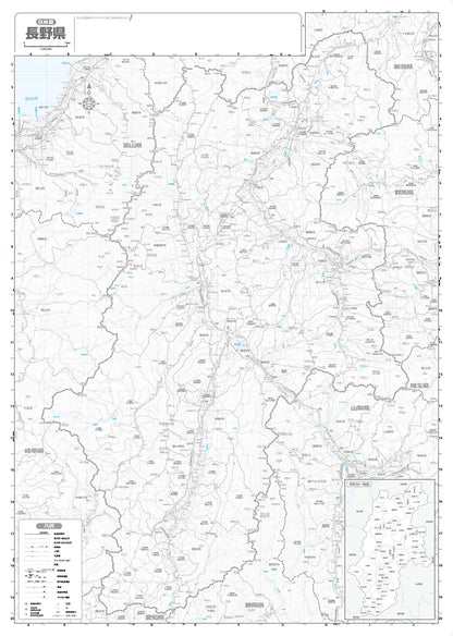 分県地図 長野県