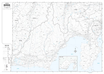 分県地図 静岡県