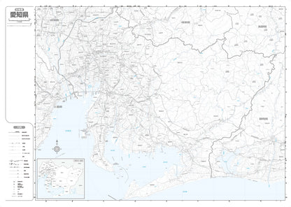 分県地図 愛知県