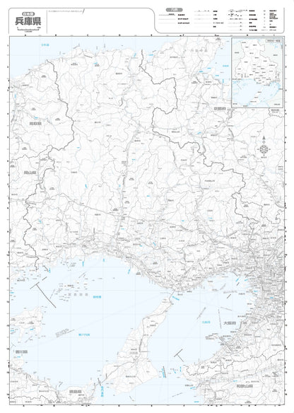 分県地図 兵庫県