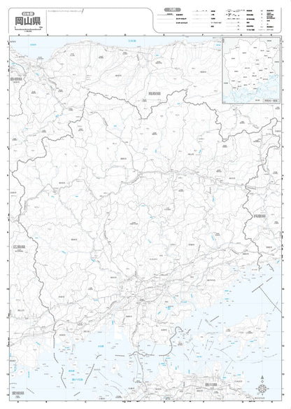 分県地図 岡山県の画像3