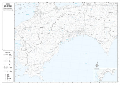 分県地図 高知県