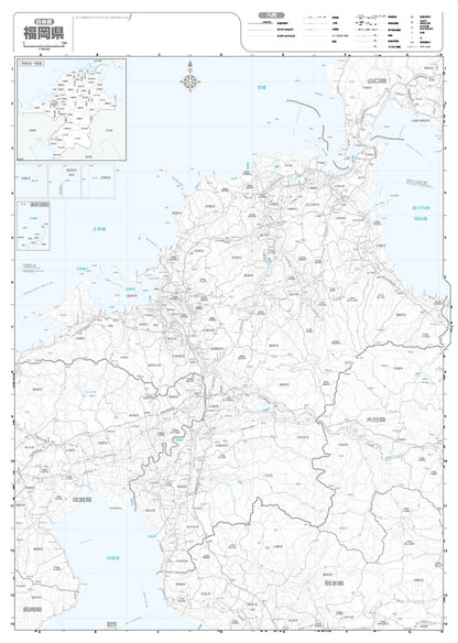 分県地図 福岡県
