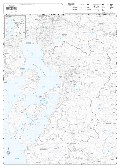 分県地図 熊本県