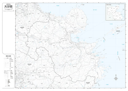 分県地図 大分県