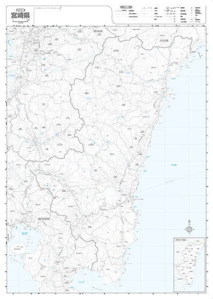 分県地図 宮崎県の画像3