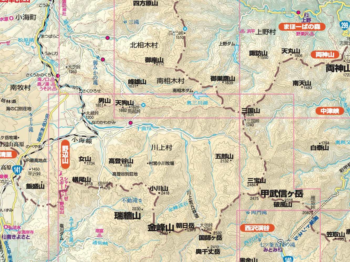 山と高原地図 奥多摩・奥秩父総図 2026