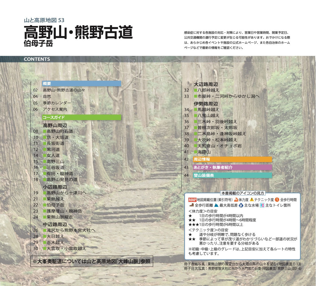 山と高原地図 高野山・熊野古道 伯母子岳 2026の画像10