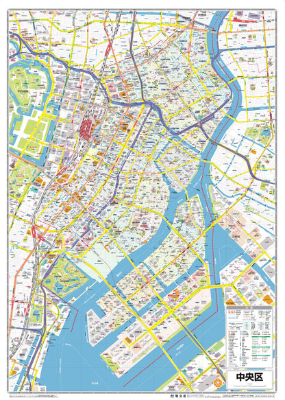 区分地図東京都 中央区の画像2