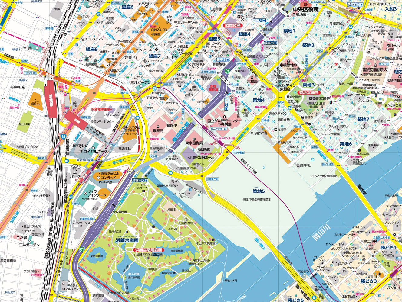 区分地図東京都 中央区 – 昭文社オンラインストア