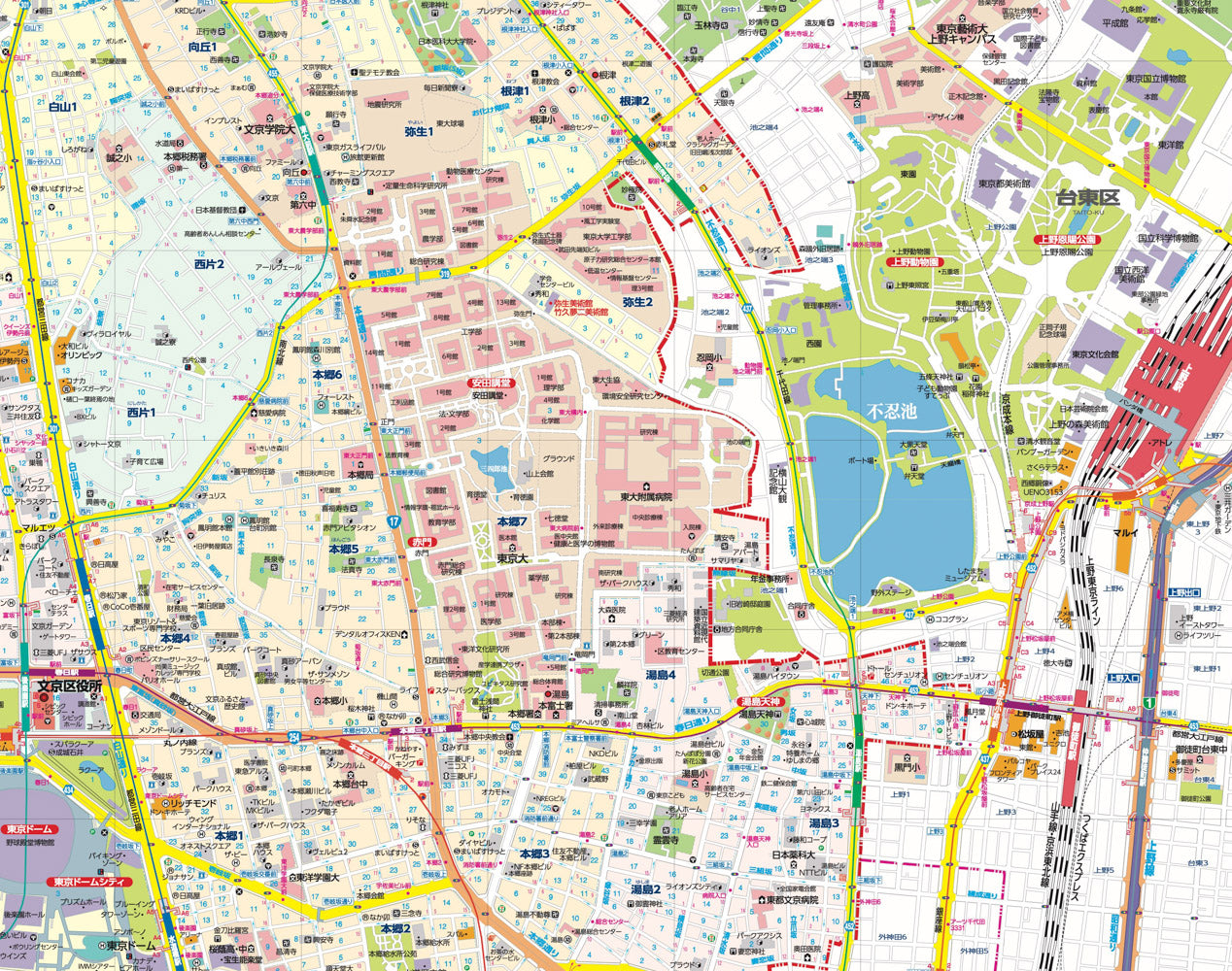 区分地図東京都 文京区の画像4