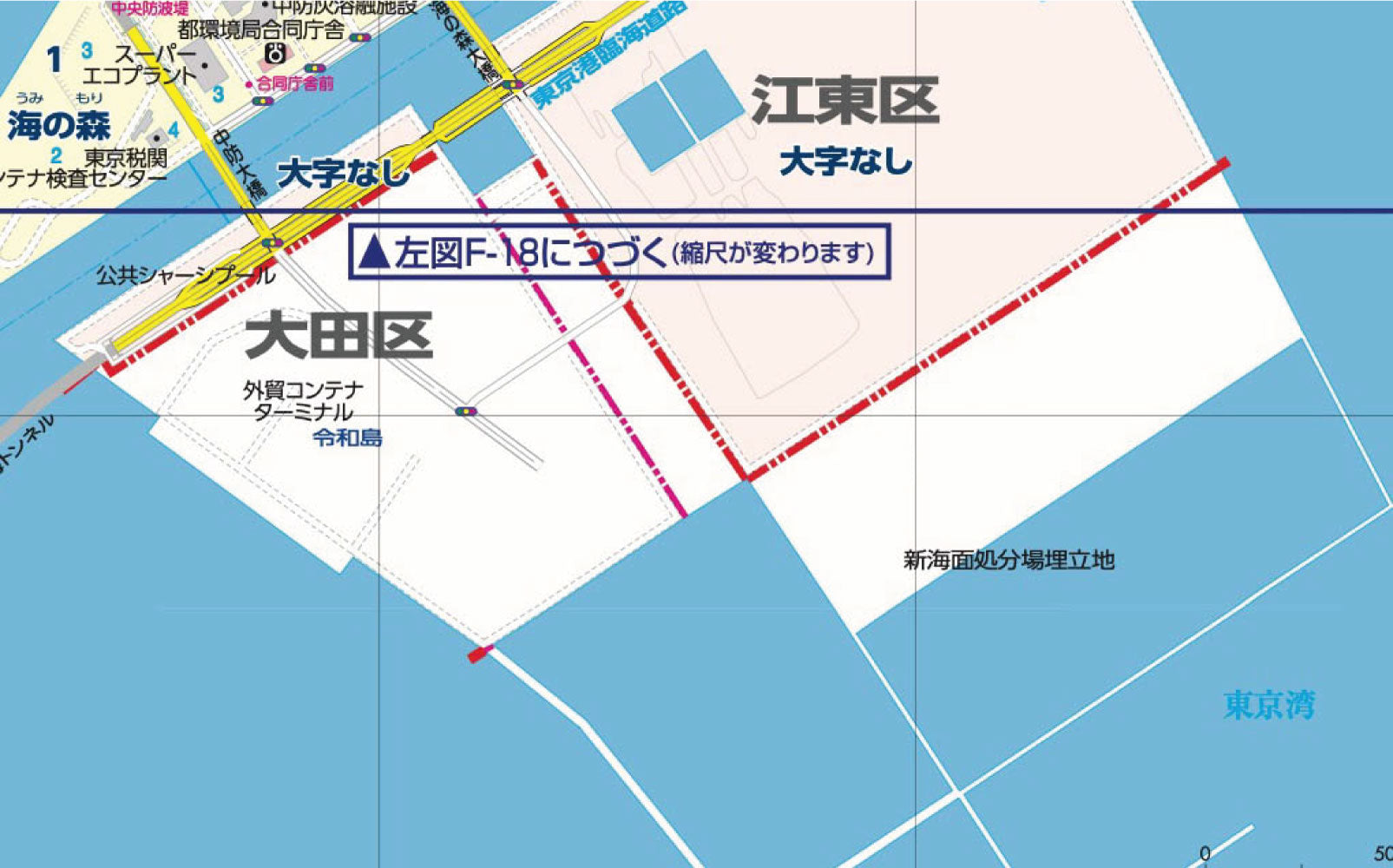 区分地図東京都 江東区の画像3