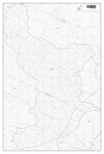 区分地図東京都 中野区