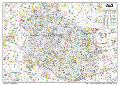 区分地図東京都 杉並区