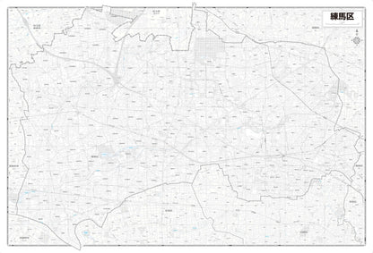 区分地図東京都 練馬区