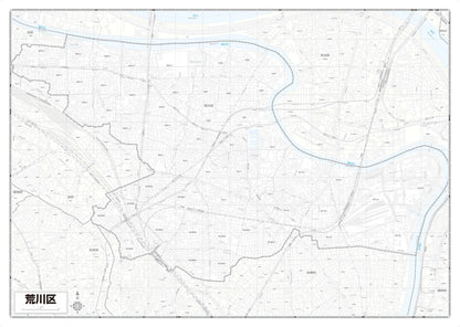 区分地図東京都 荒川区