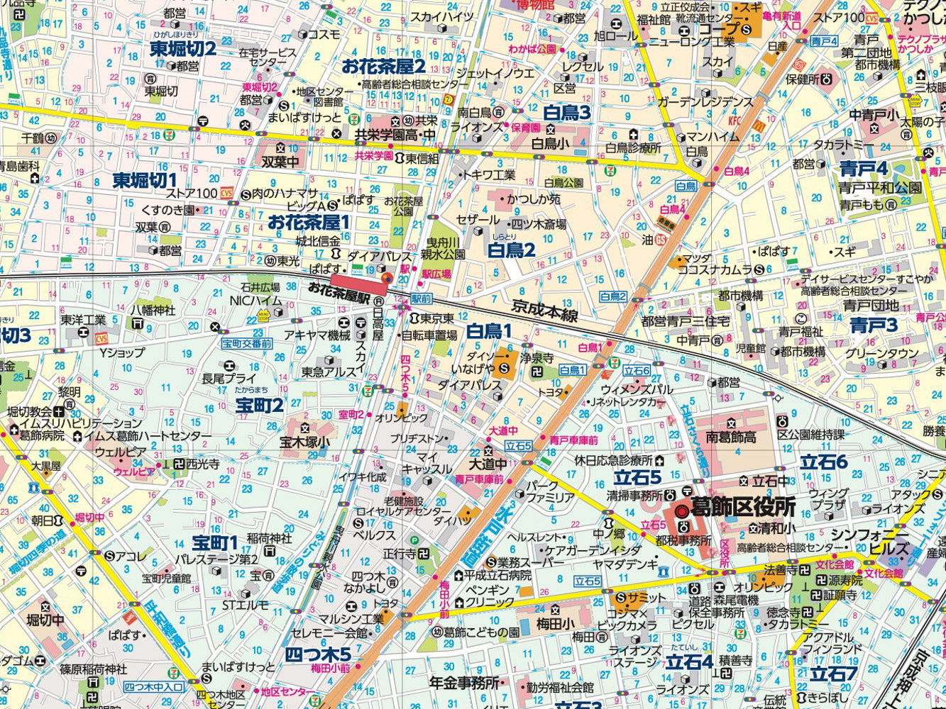 区分地図東京都 葛飾区 – 昭文社オンラインストア