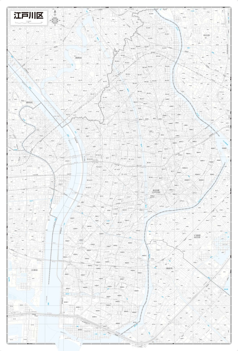 区分地図東京都 江戸川区